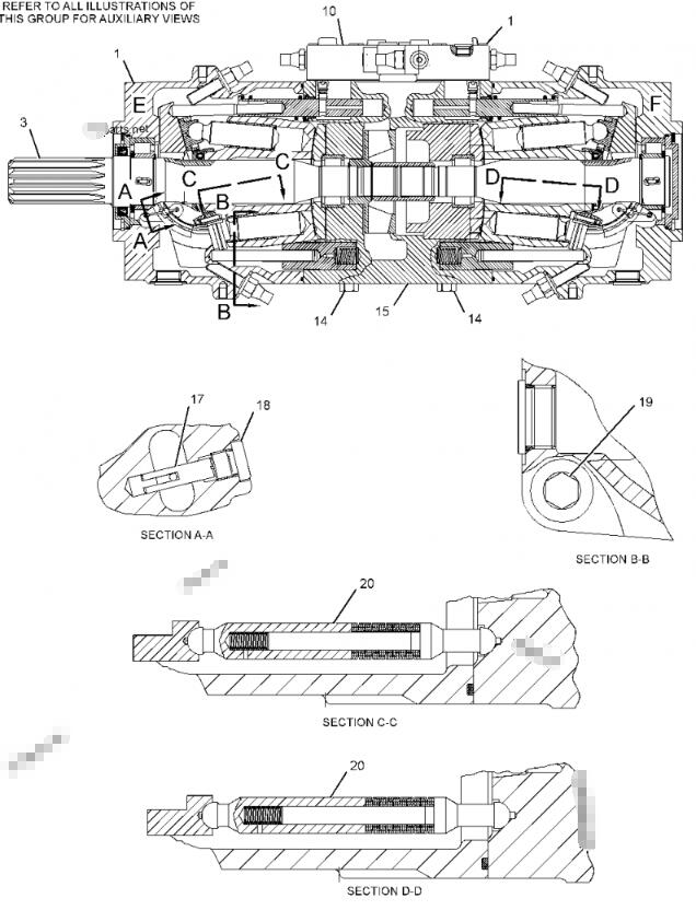 2959676 Excavator Hydraulic Pump Diesel Powered E375D Crawler